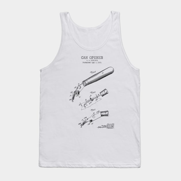 CAN OPENER patent Tank Top by Dennson Creative